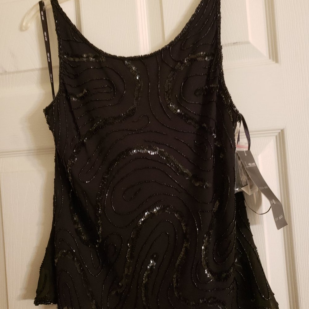 Tank Top with Beading and Sequins top by MES AMI